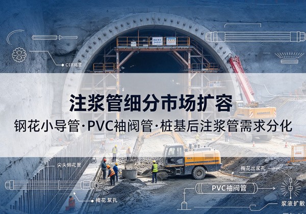 苍南注浆管细分市场扩容，隧道钢花小导管、PVC 袖阀管、桩基后注浆管需求分化